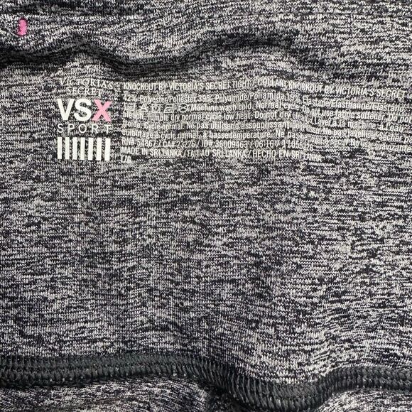 Victoria’s Secret VSX Sport Workout Leggings Gray Women’s Size Large - Picture 4 of 6